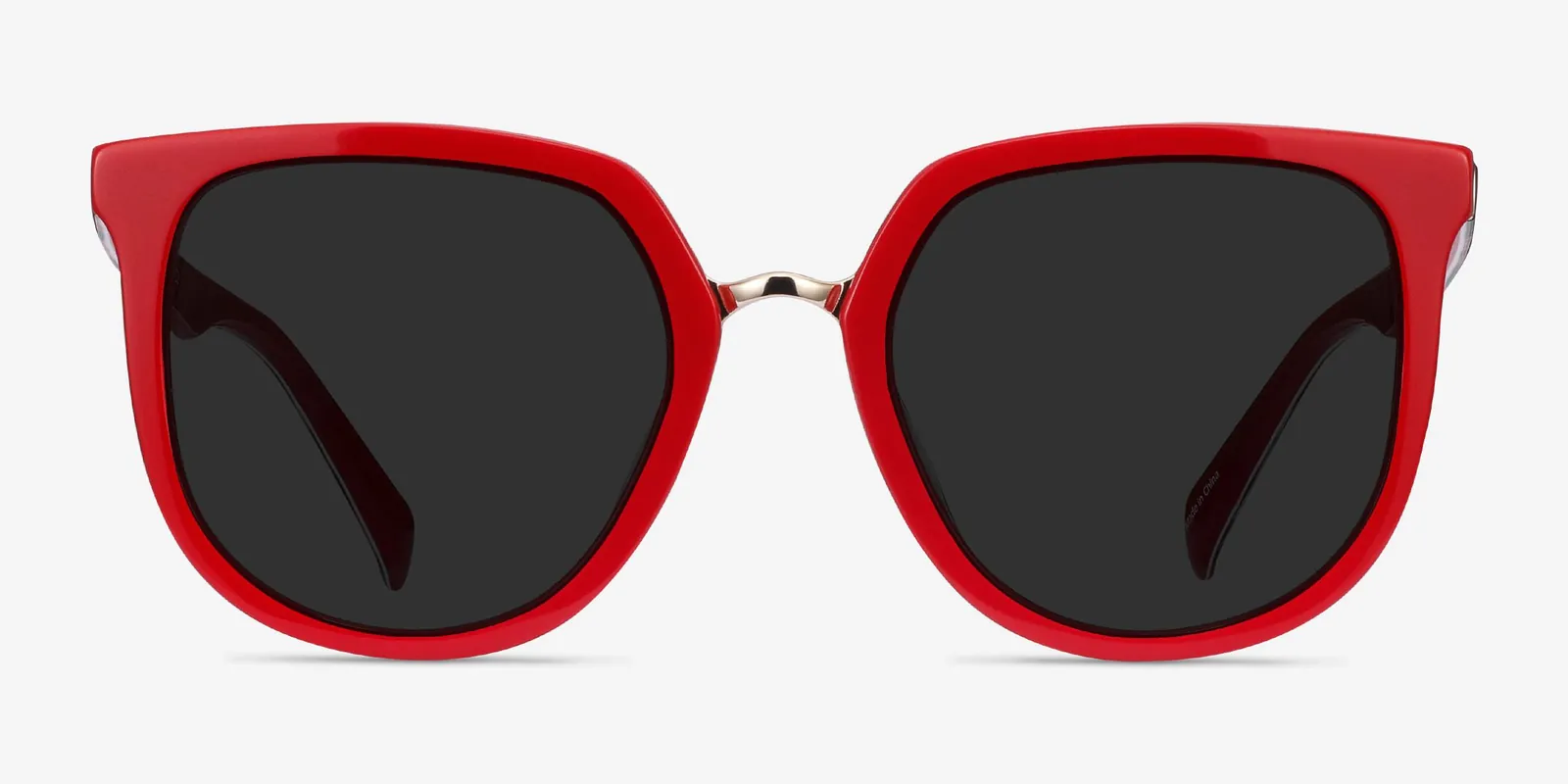 Kharga in Cherry Red / Gray, front view
