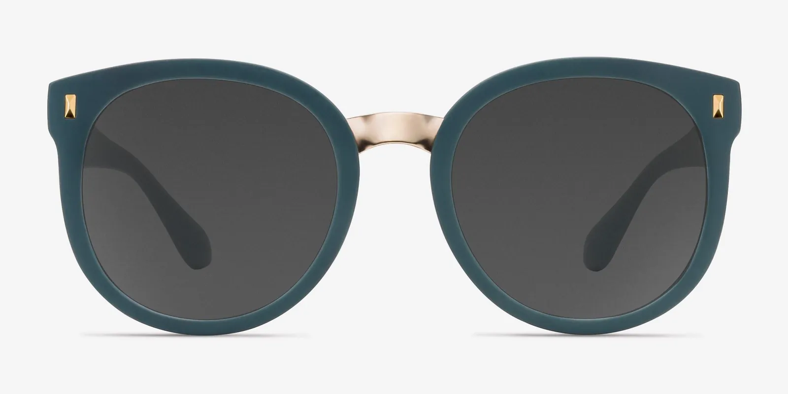 Lotus in Matte Teal / Gray, front view